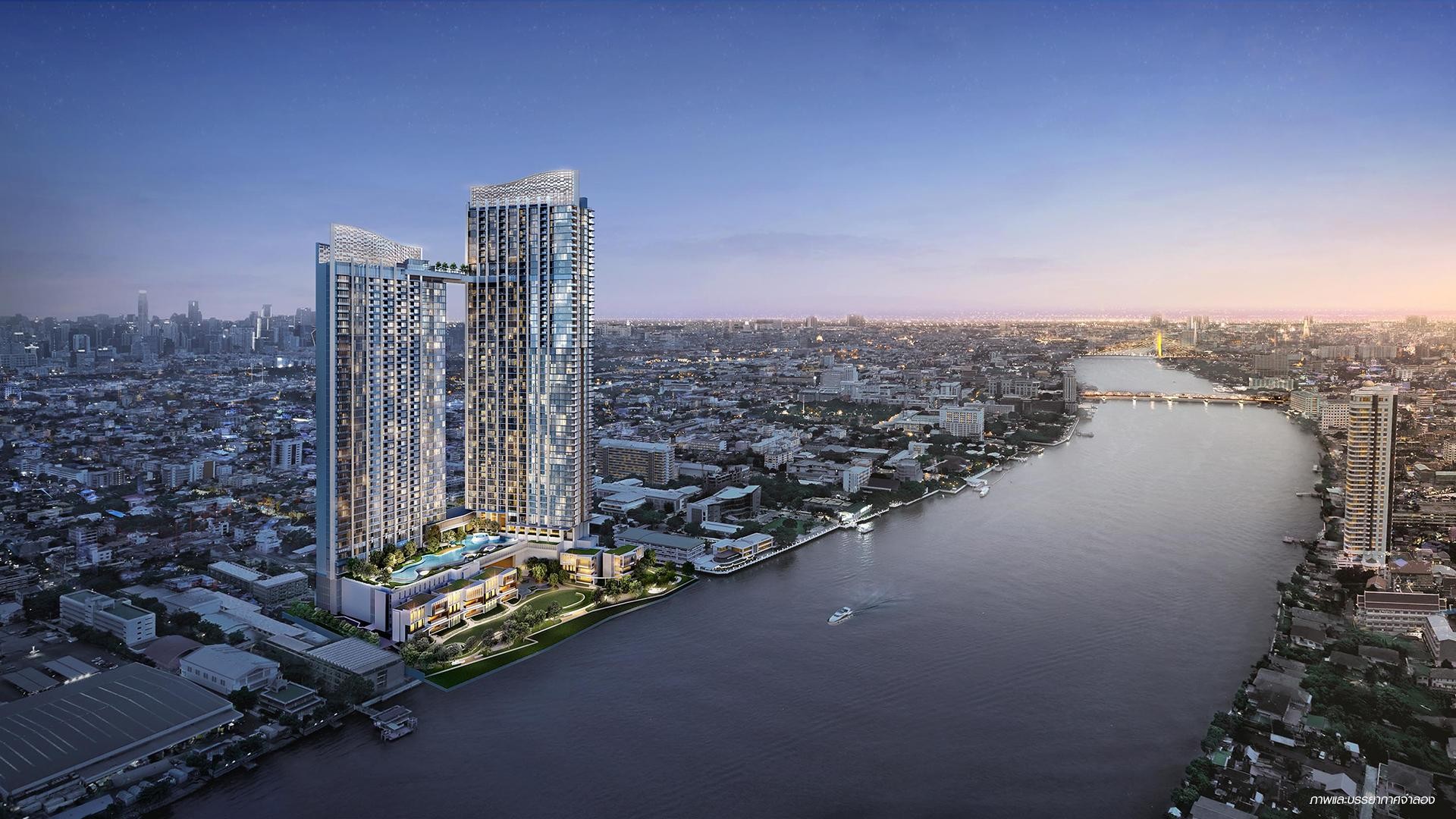 Chao Phraya Riverbend 95㎡ High-Rise Scenic Residence — Prime Location, Exclusive Limited-Time Offer!