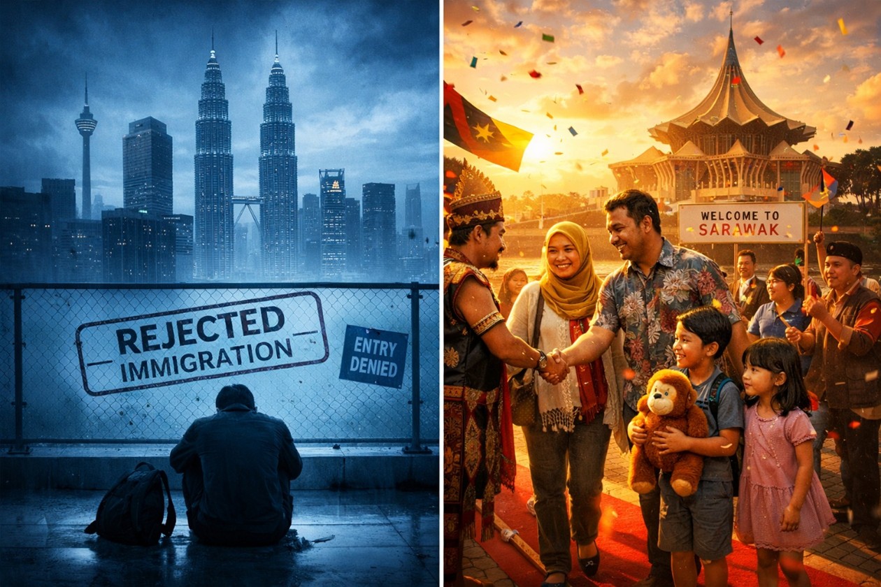 手持50万，去西马是“炮灰”，来砂拉越是“贵宾”：一张图看懂真相